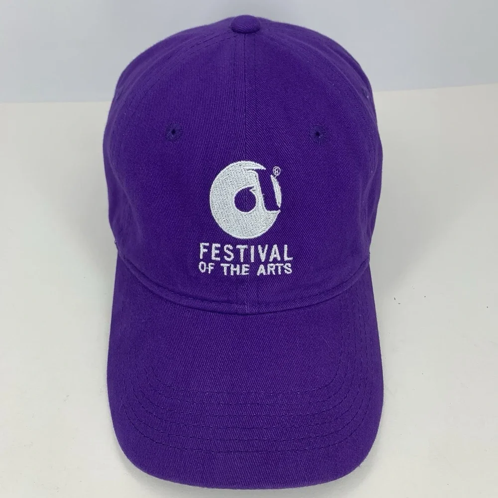 Festival of the Arts Council Hat Oklahoma City Purple Adjustable Baseball Cap
